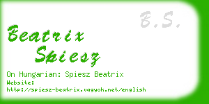 beatrix spiesz business card